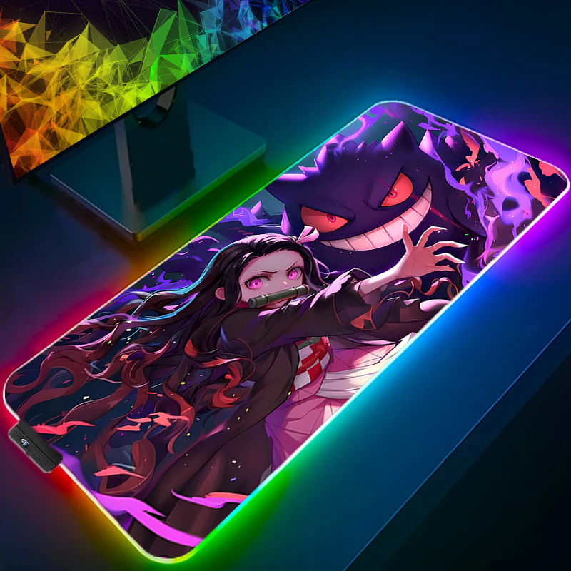 Tech Accessories For Desk - Alfombrilla de ratón grande RGB, alfombrillas