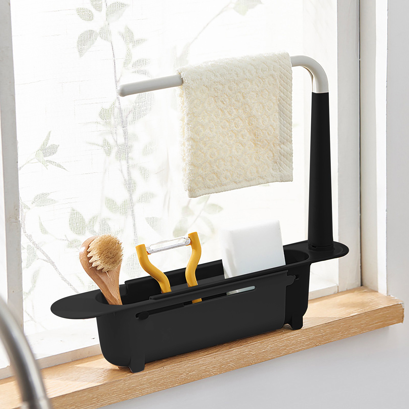 Tech Accessories Organizer - Elescopic-estante escurridor para fregadero, organizador de