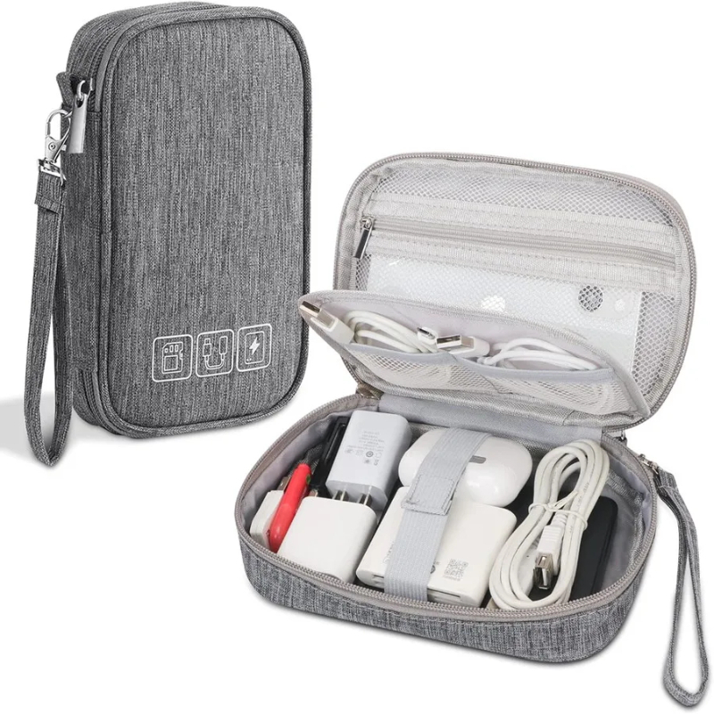Tech Accessories Case - Bolsa de almacenamiento de cables multiusos,