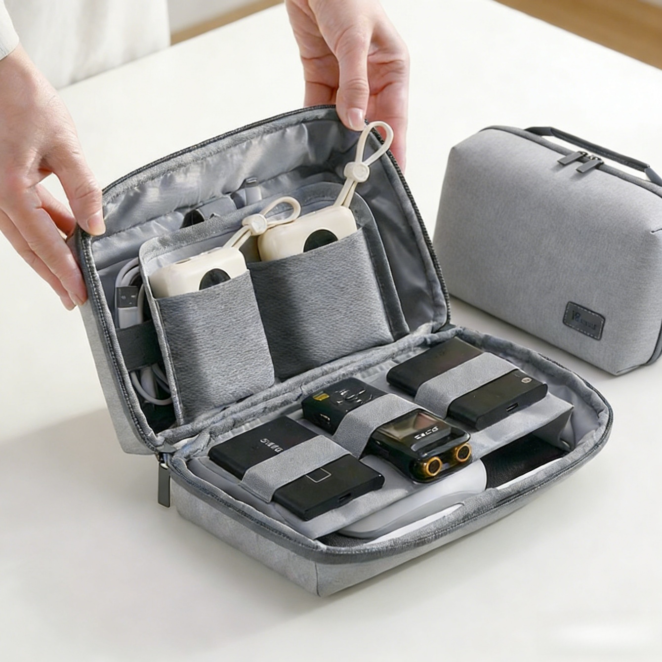 Tech Accessories Travel Bag - Estuche de viaje organizador de electrónica,
