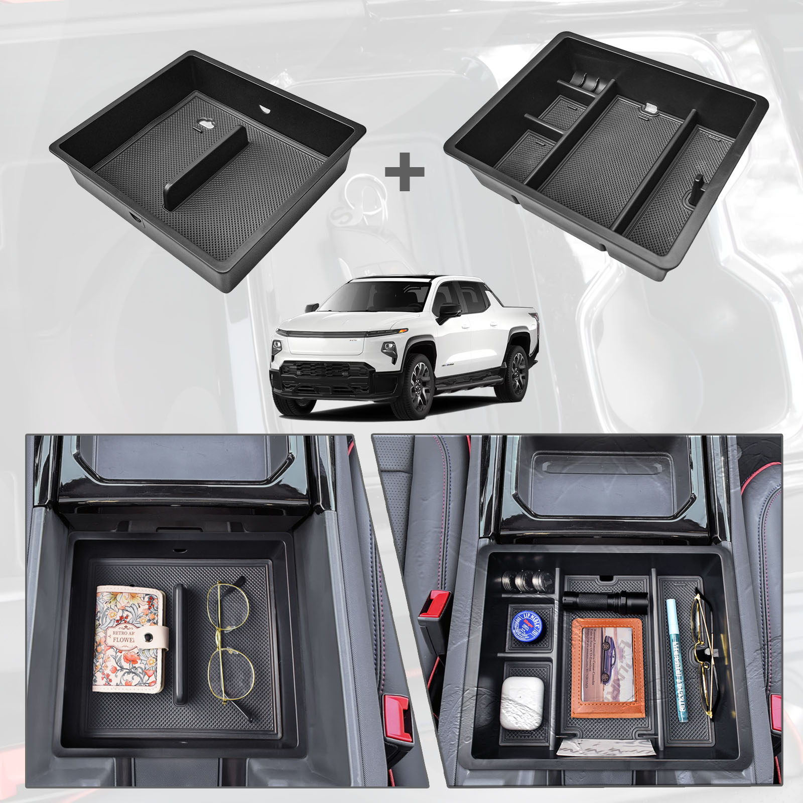 Tech Accessories Organizer - Organizador de consola central para camión
