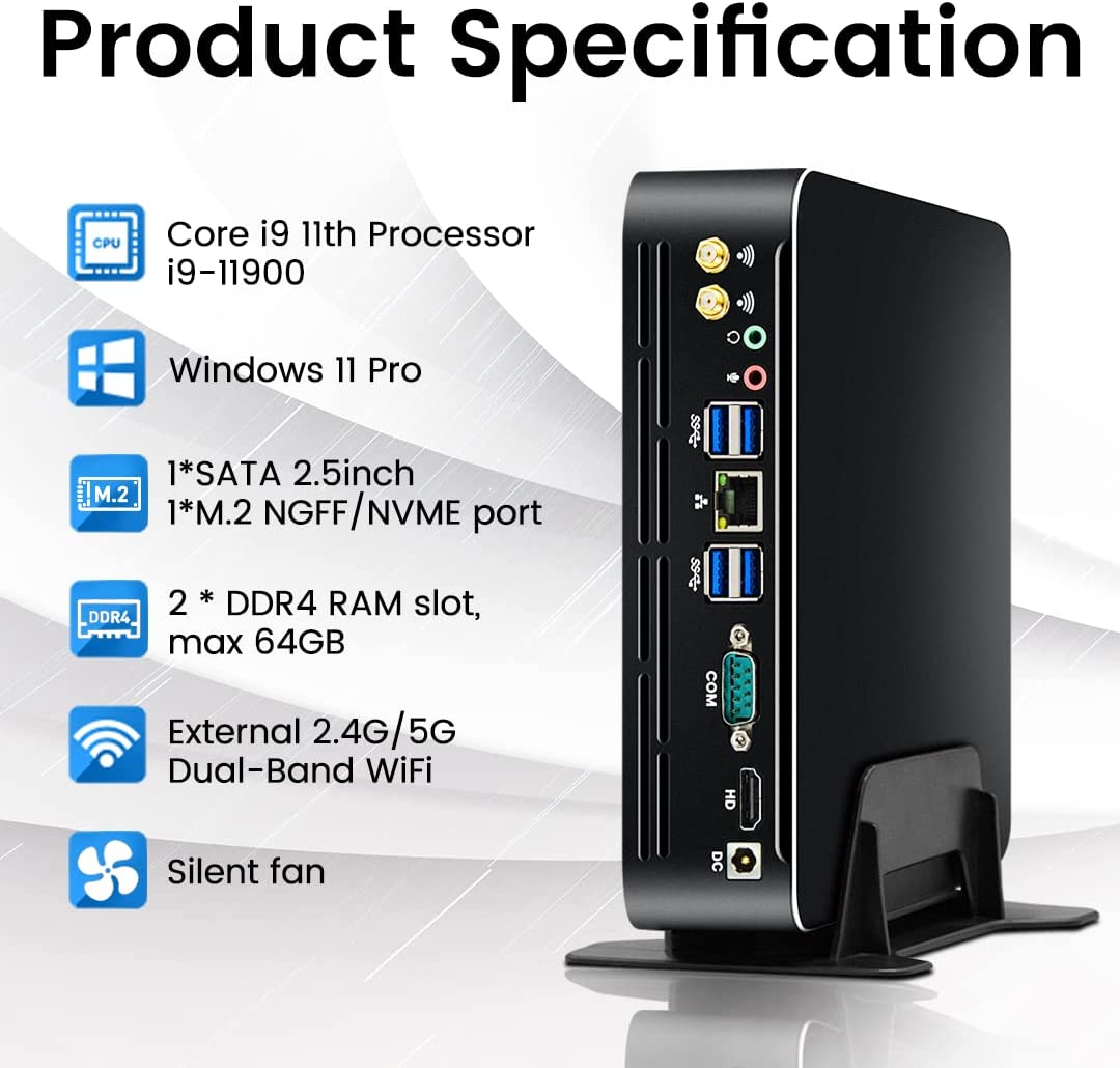 Intel Cpu Core I5 - Partaker Mini PC Intel de 11ª