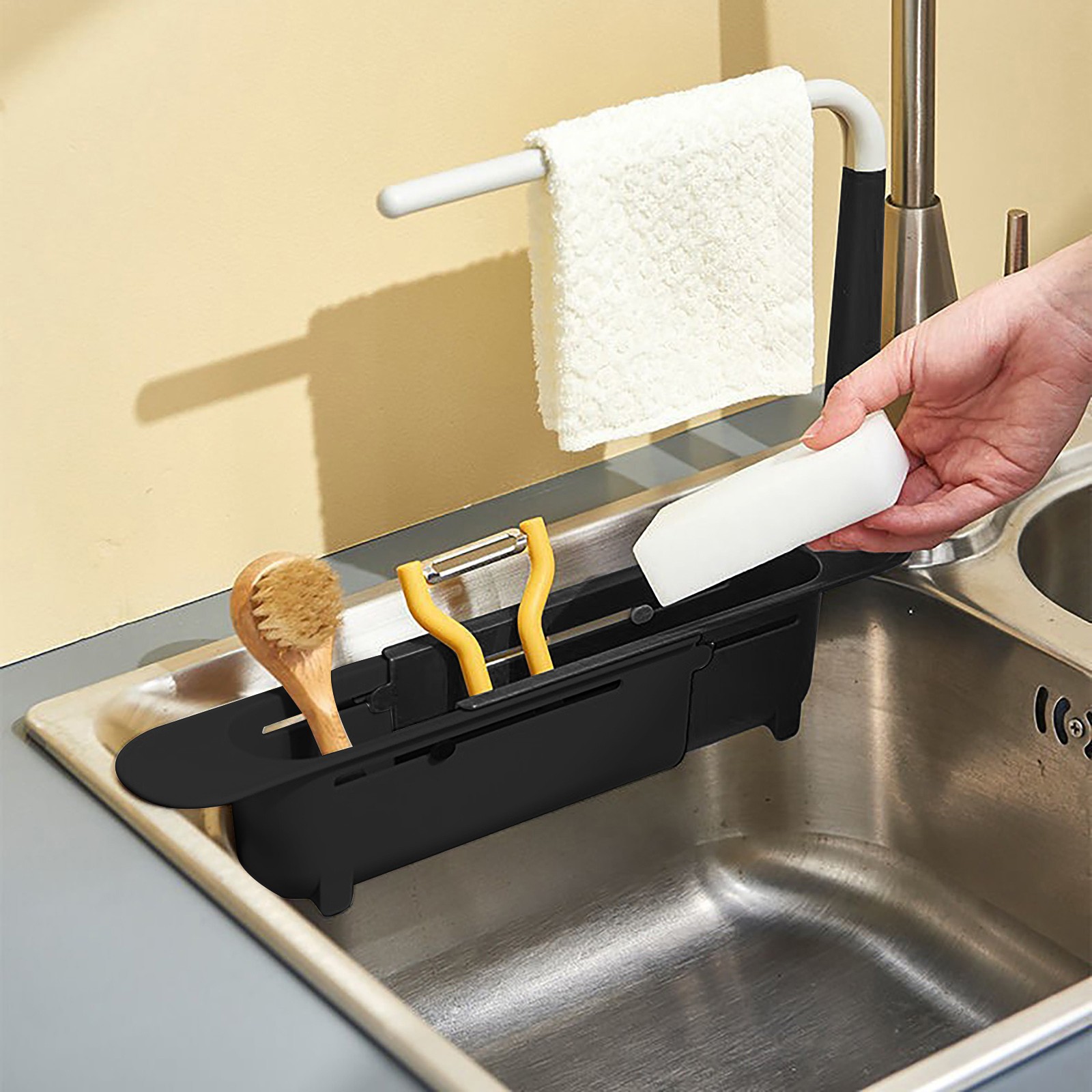 Elescopic-estante escurridor p - Tech Accessories Organizer reseña y precio