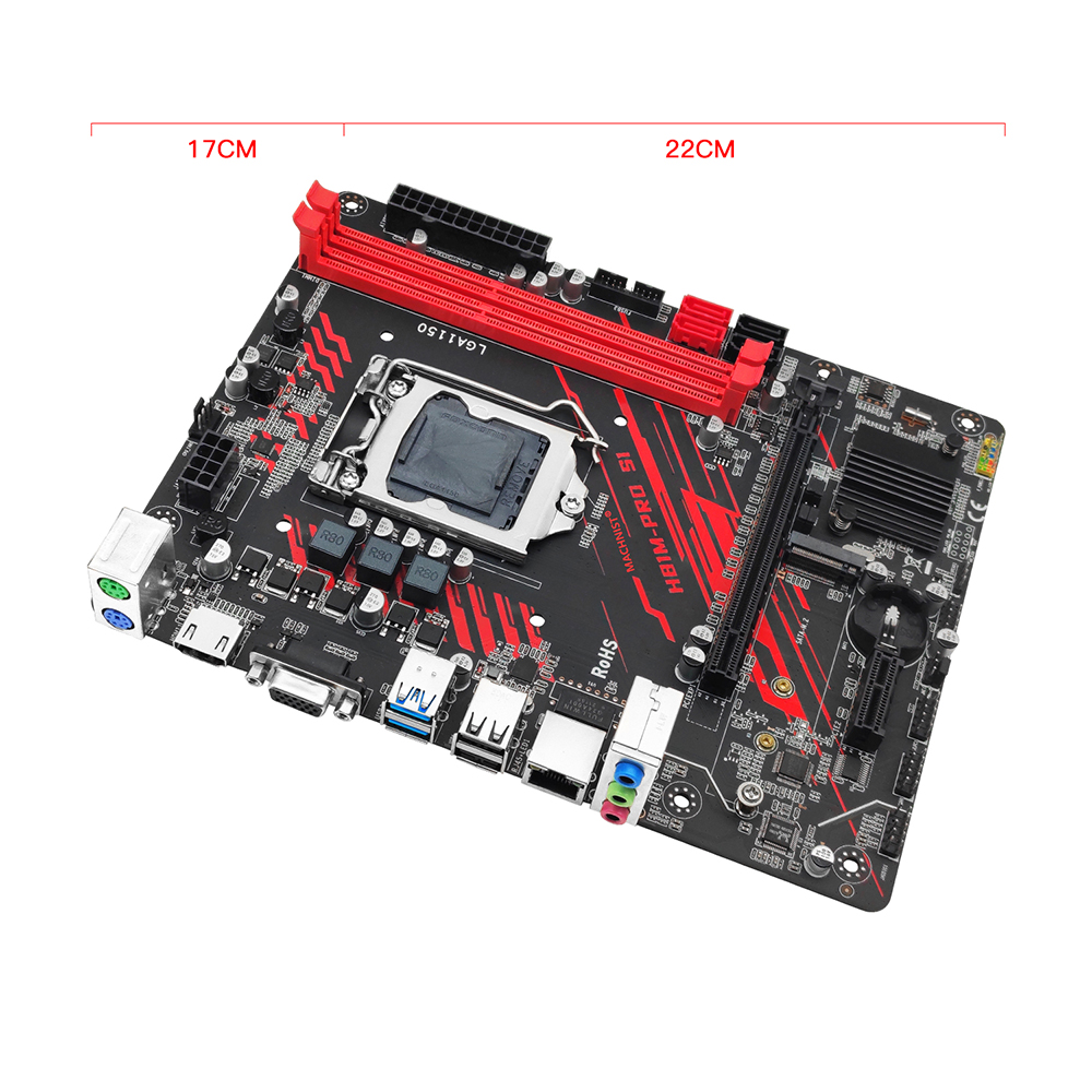Placa base MACHINIST H81M PRO  - Intel Cpu Core I5 reseña y precio