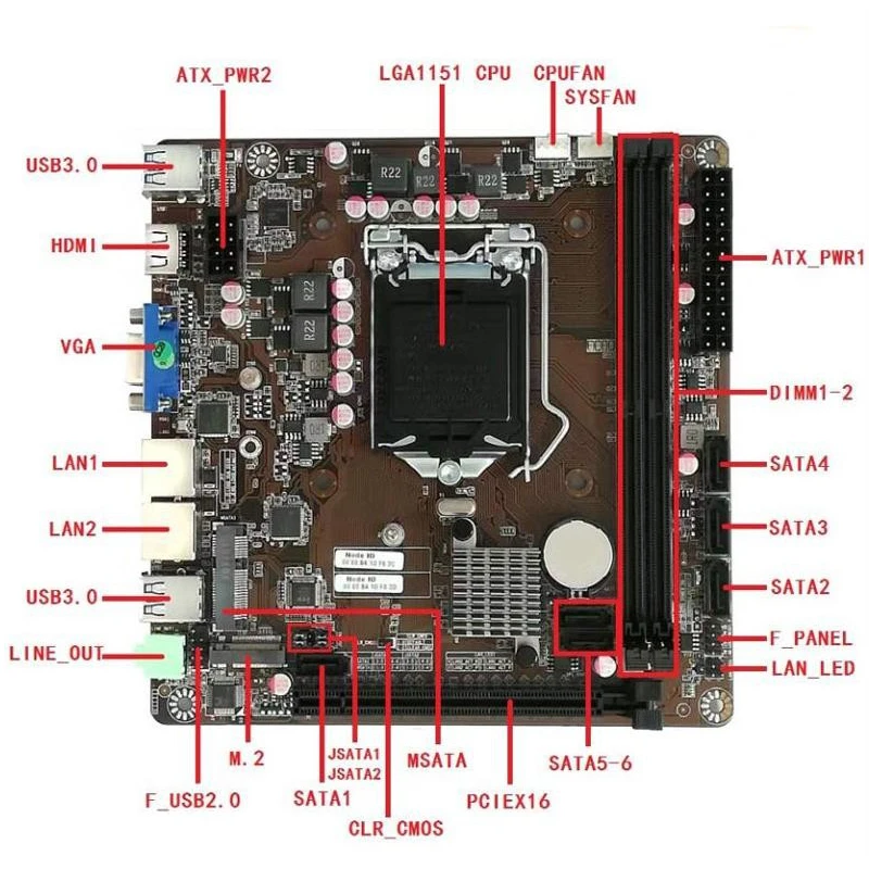 Placa Base B365 Mini-ITX LGA 1 - Intel Cpu Core I5 reseña y precio