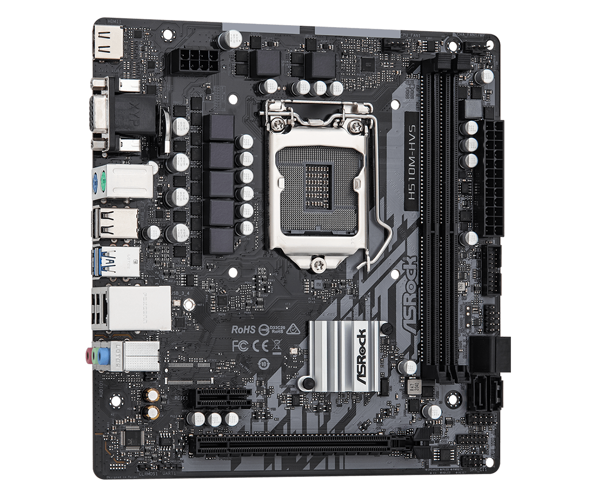 Tarjeta Madre ASROCK H510M-HVS - Intel Cpu Core I5 reseña y precio